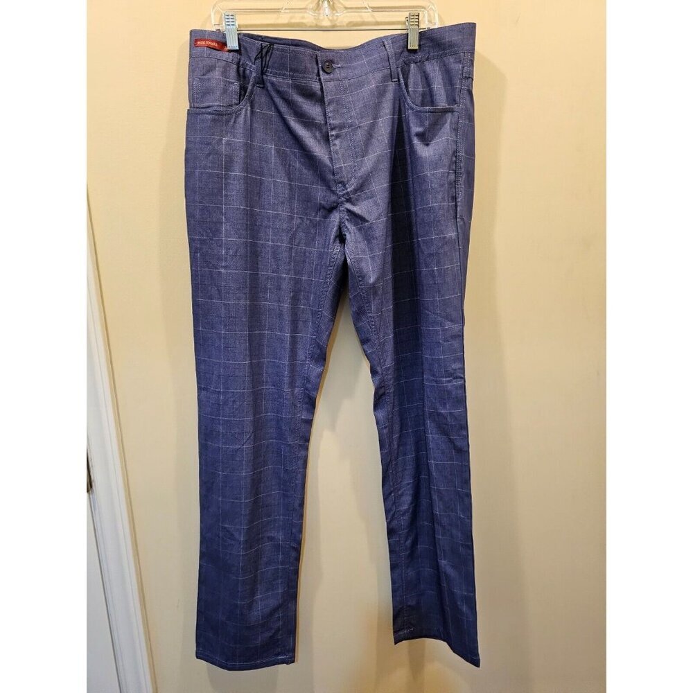 NWT Men's Enzo Tovare Pants Slacks Alpha-281 Blue Window Size 38‎